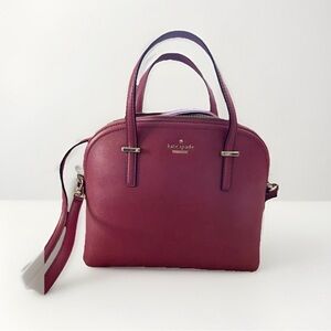 Kate Spade Burgundy Satchel Bag